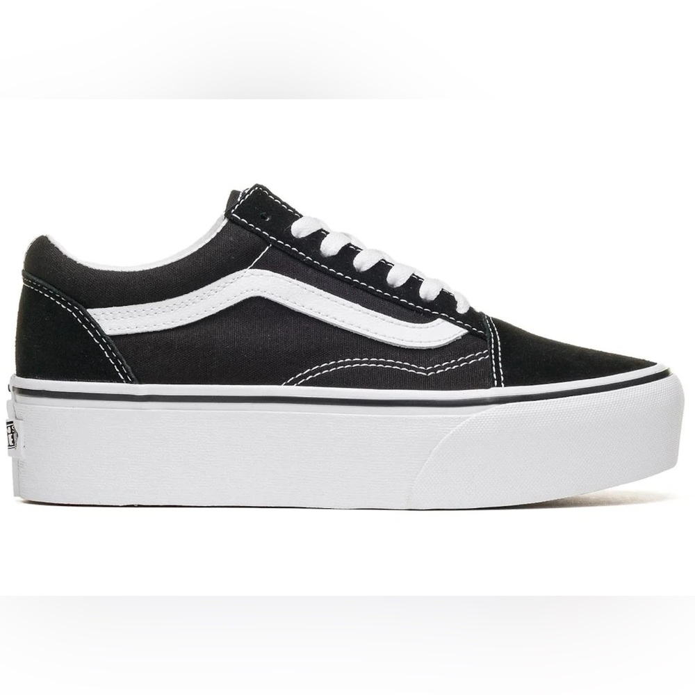 Vans old Skool platform stackform black and white… - image 2